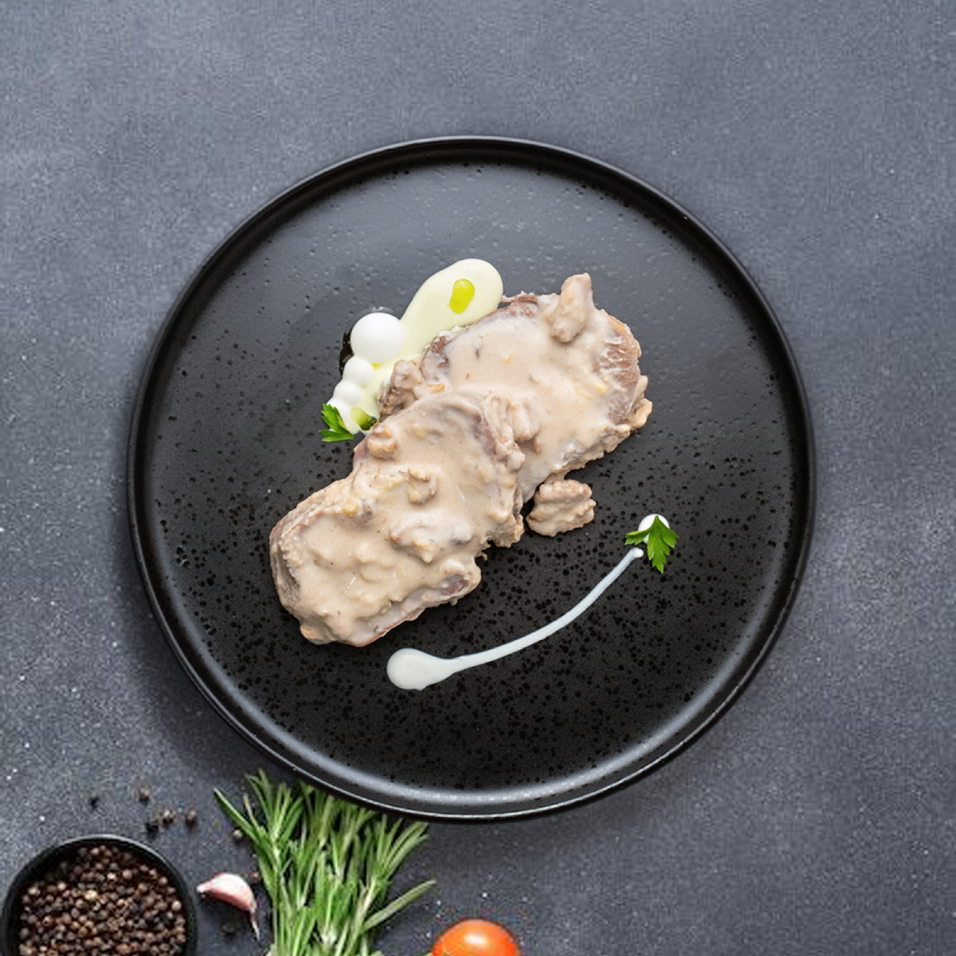 Lengua de vacuno nogada
